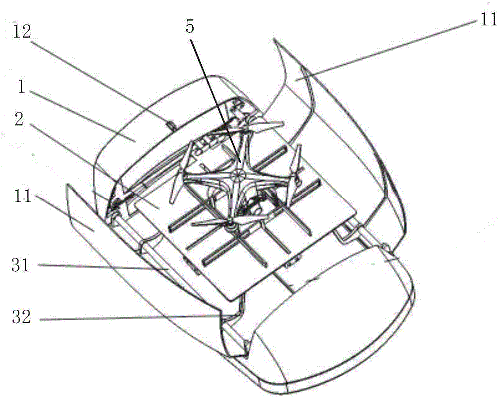 Accommodating box for unmanned plane