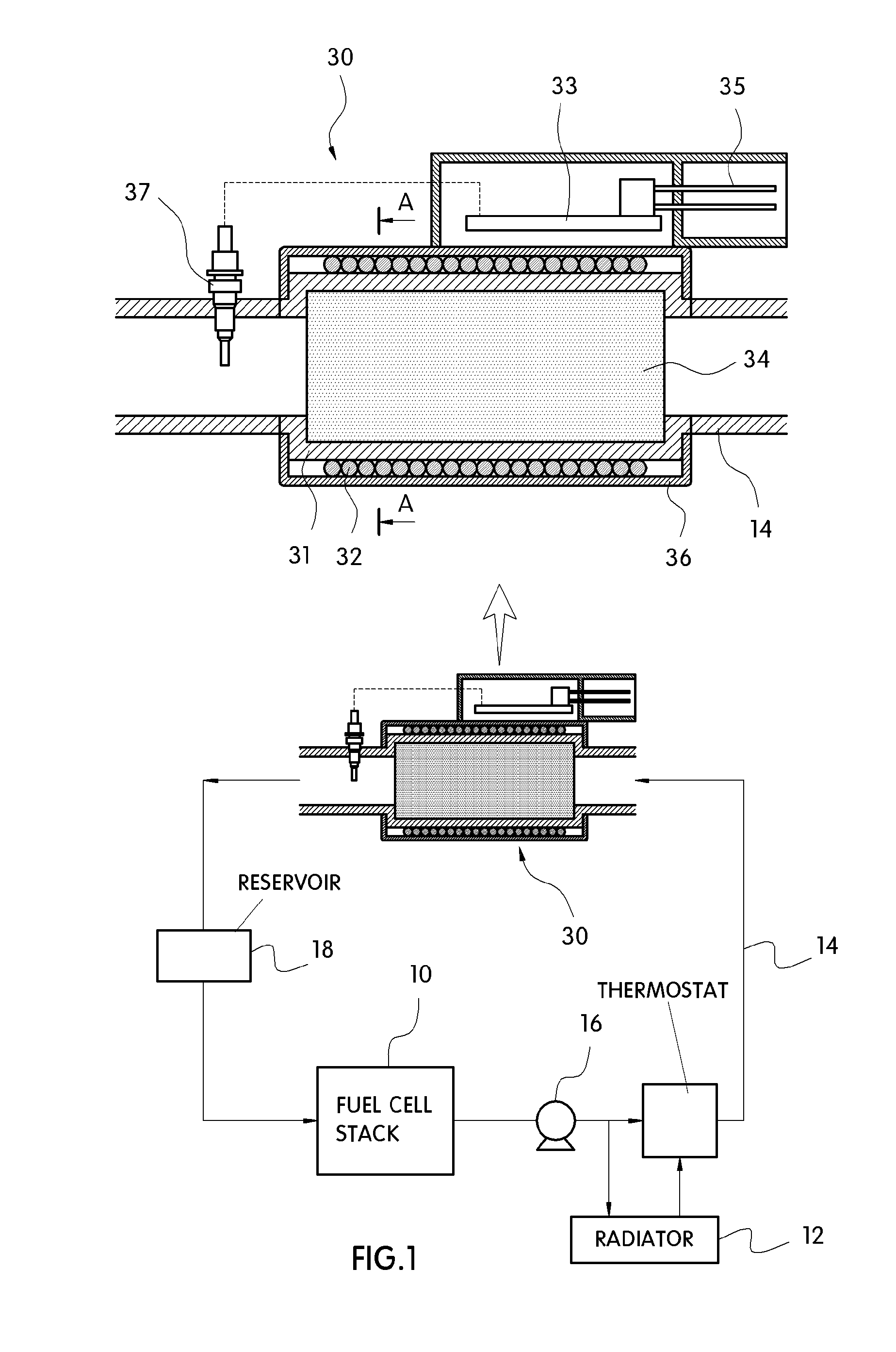 Induction heating device for fuel cell system