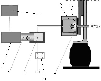 A structure and working method for reducing drag moment of automobile brake caliper