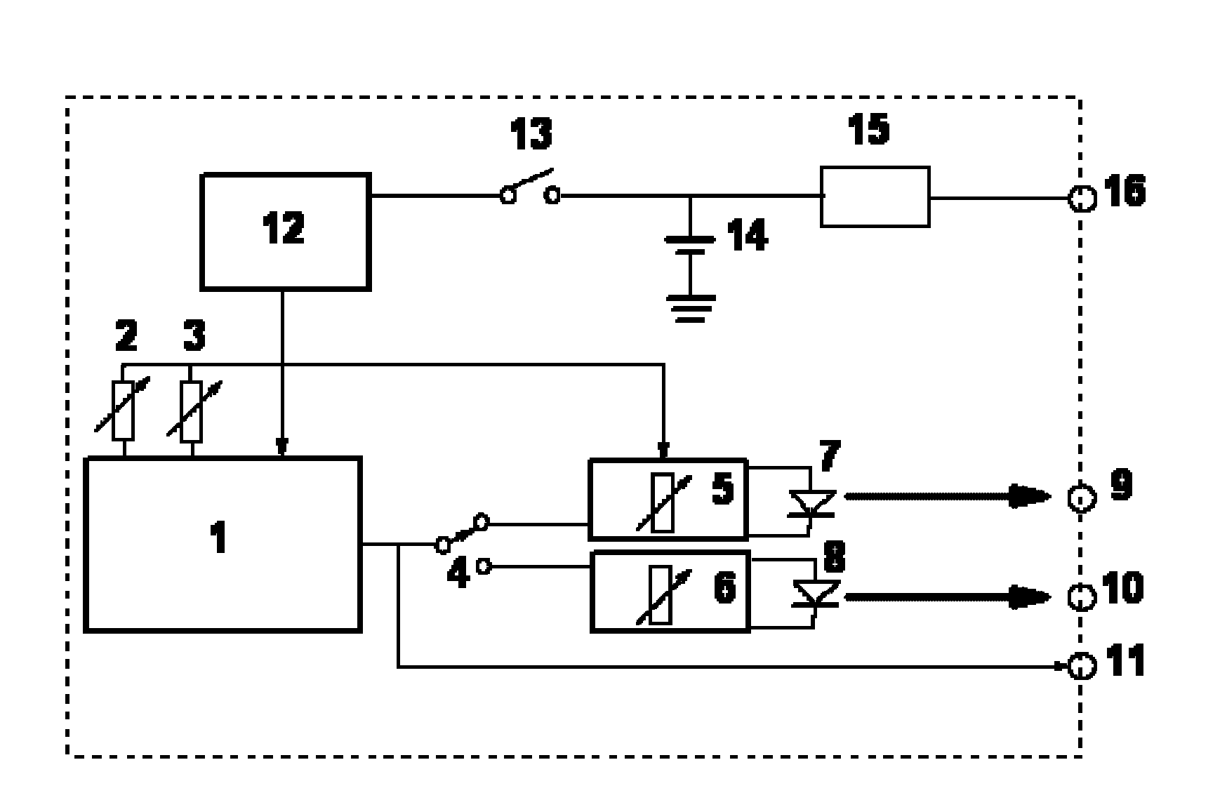 Micro broad-pulse dual-wavelength optogenetic stimulation device