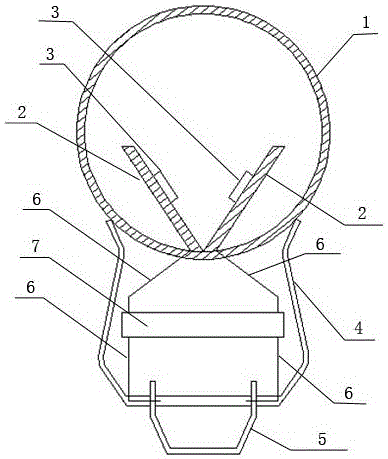 LED mirror front lamp