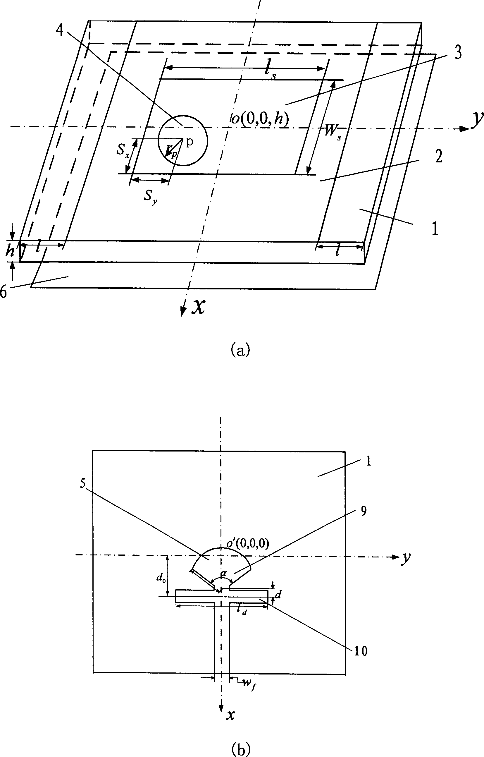 Super-wide band high-gain printed-gap antenna