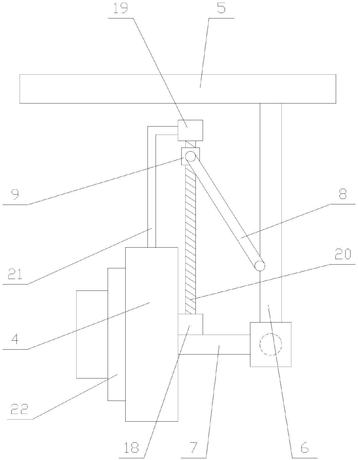 Convenient-for-observation intelligent traffic signal lamp with warning function