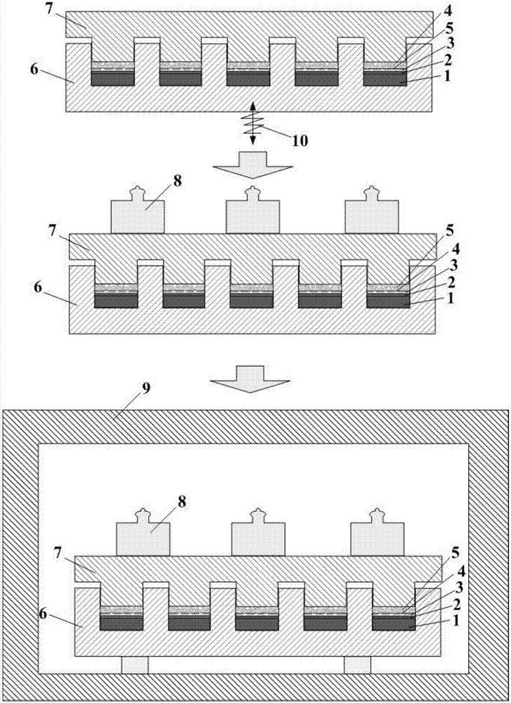 Segmented crack self-healing repair method for laser remelting thermal barrier coating