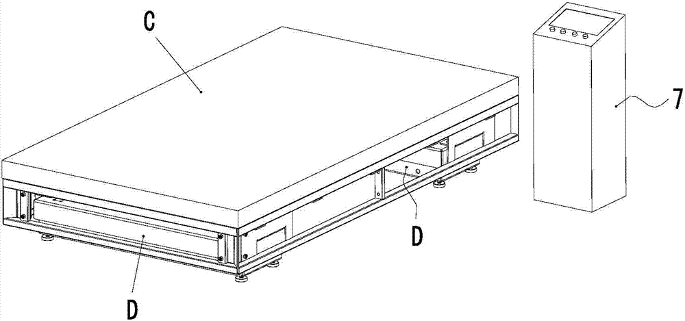 Flat-lying-type vibrating bed