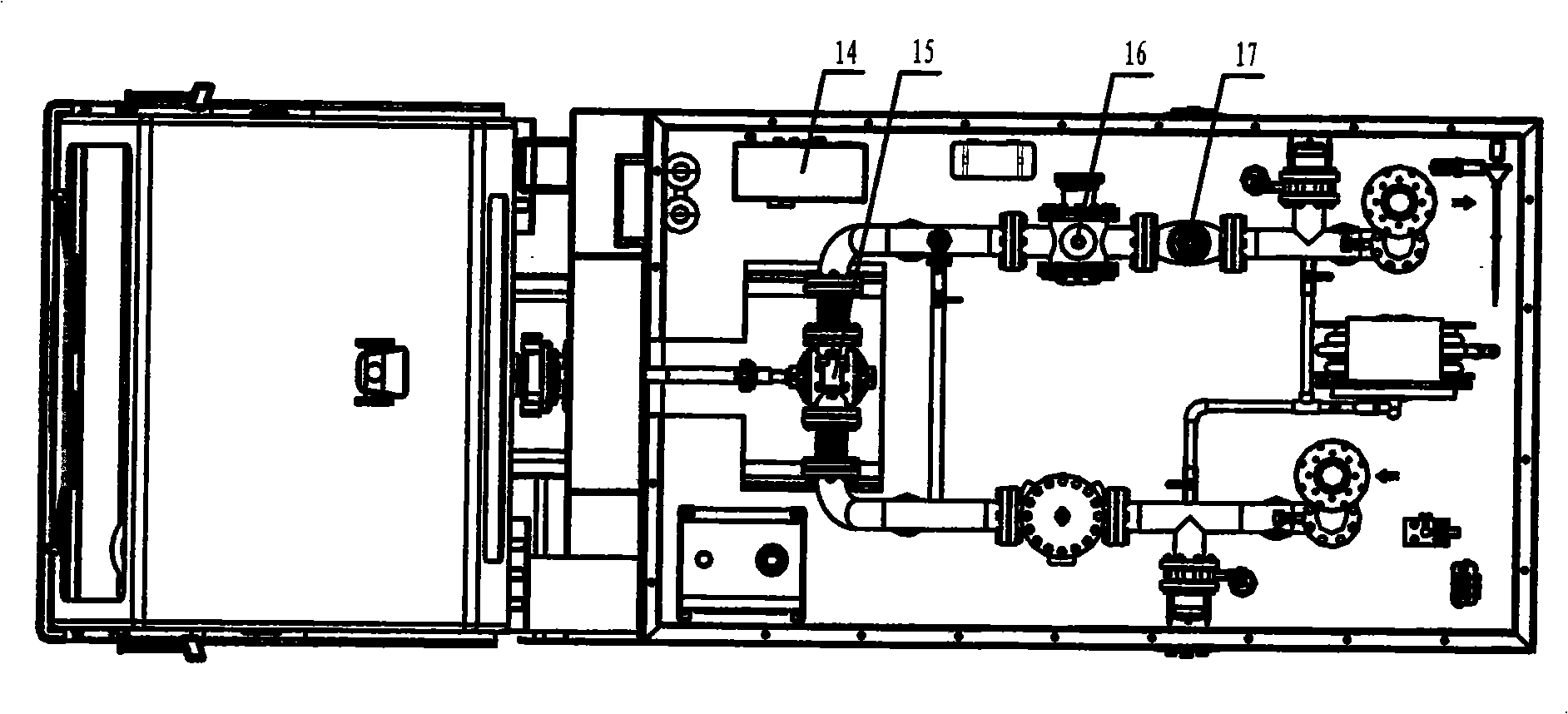 Oil sending and receiving equipment for railway tanker