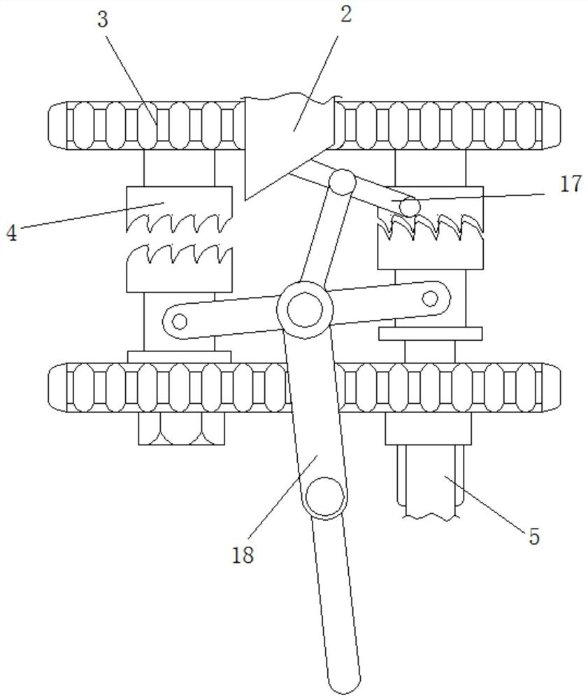 Office table and chair cutting device based on line drive