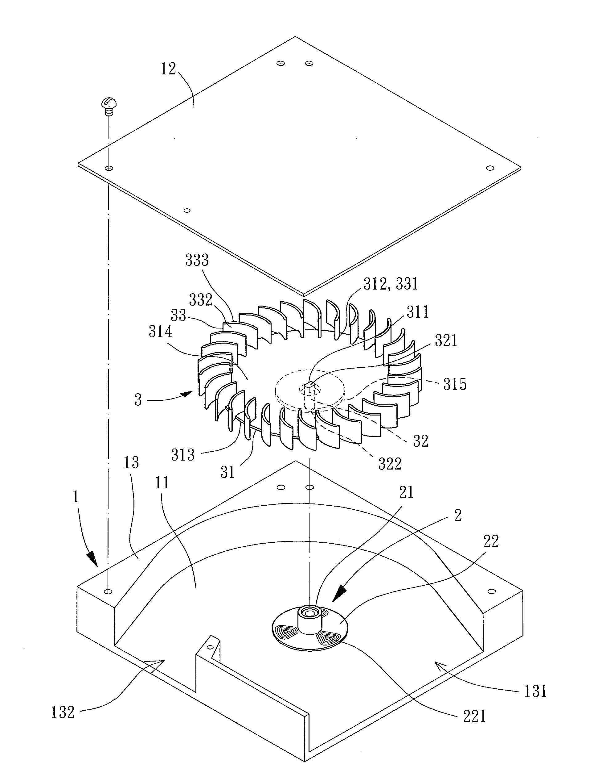 Advection Fan and An Impeller Thereof