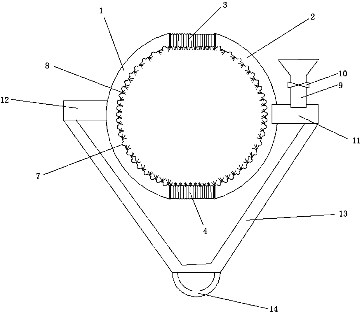 Device for mulberry tree whitening