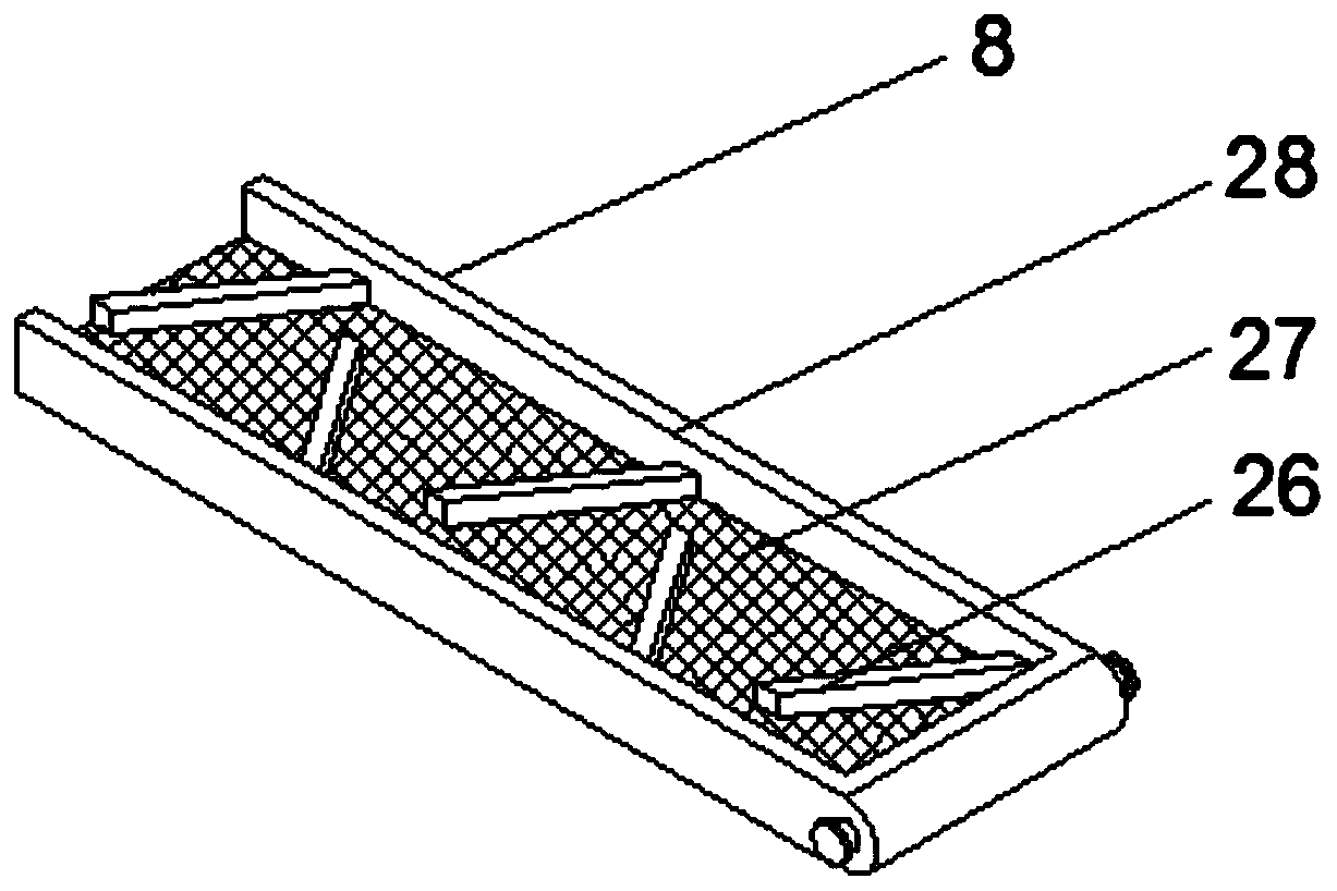 Sand accelerated drying and screening device based on cam transmission structure