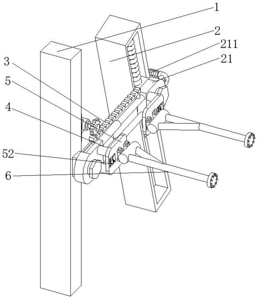 An adjustable support for a tower crane