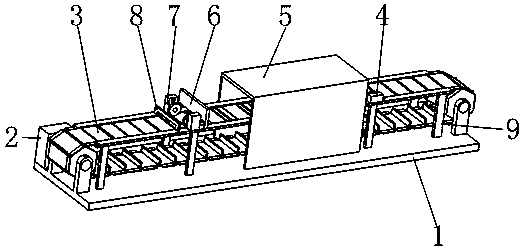 Portable import and export conveying and checking device