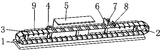 Portable import and export conveying and checking device