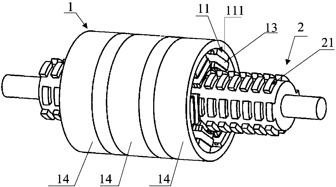 Cylindrical linear motor