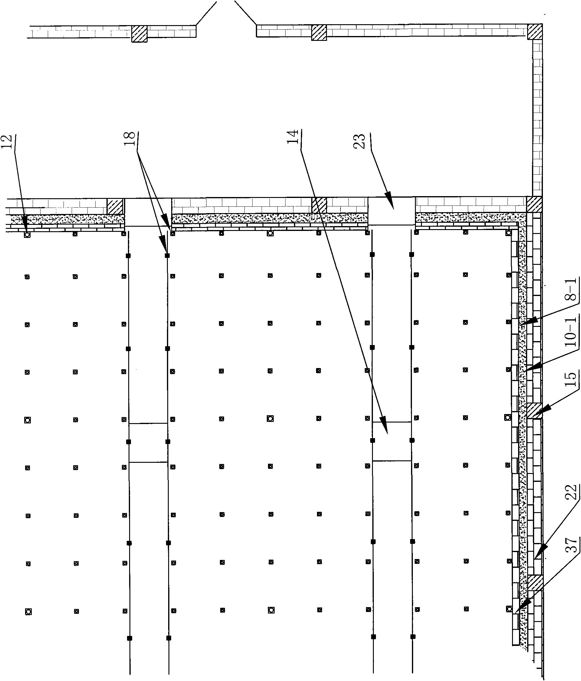 Electricity-saving economical civil-engineering multiple-layer fixed goods shelf all-in-one novel refrigeration house