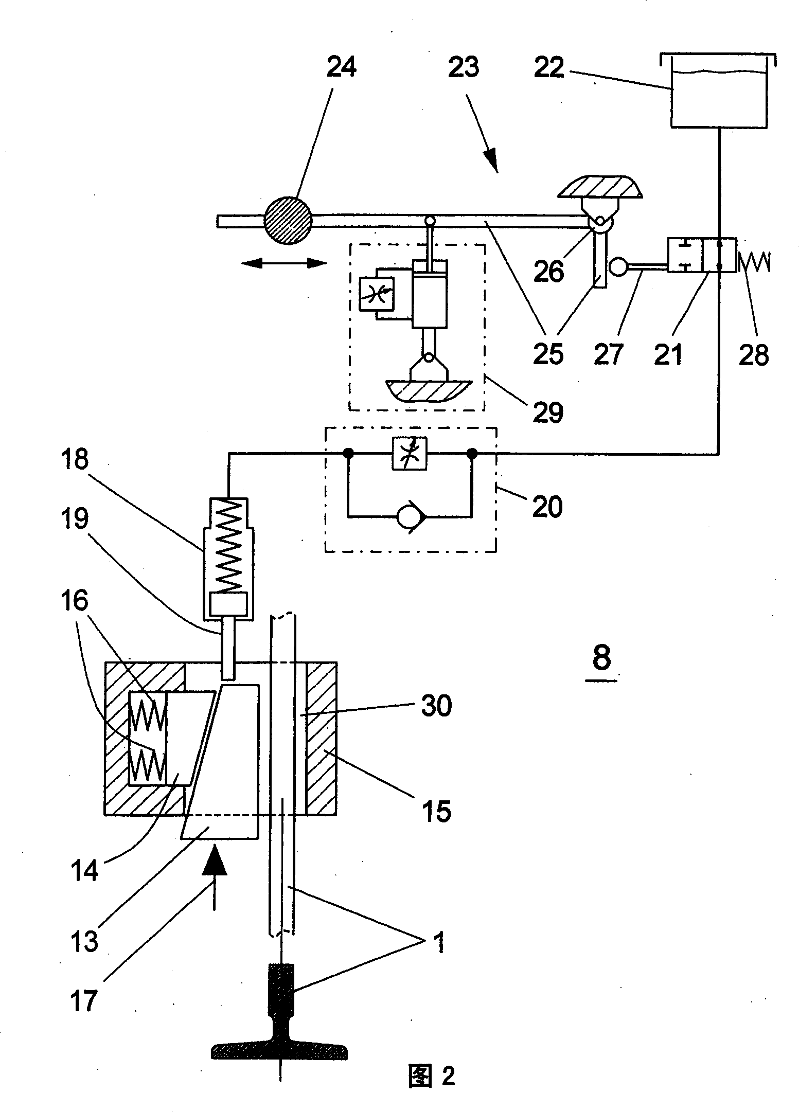 Safety brake iwth relative delayed brake force