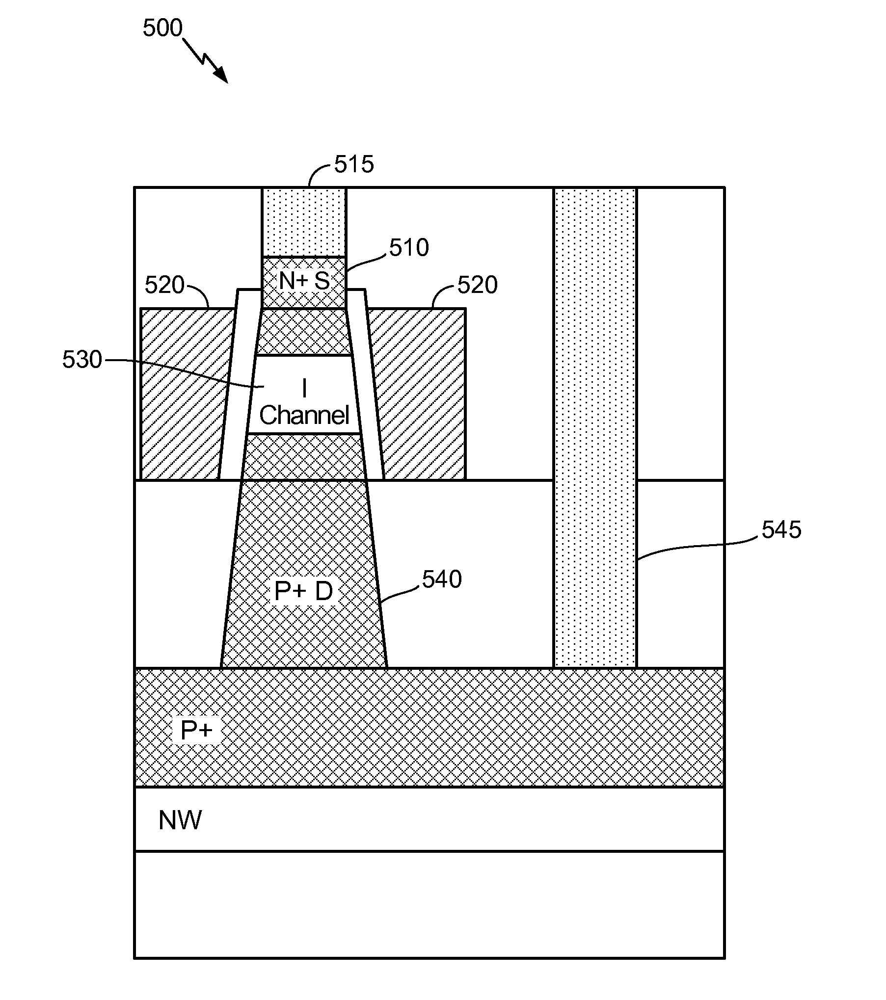 Tunnel field effect transistor and method of making the same