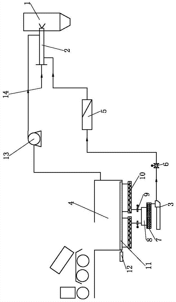 A method and system for feeding thin sludge into a kiln