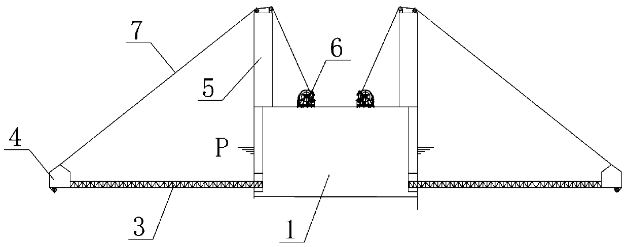 Offshore wind power facility installation ship