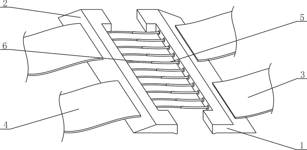 Wound skin fixing device