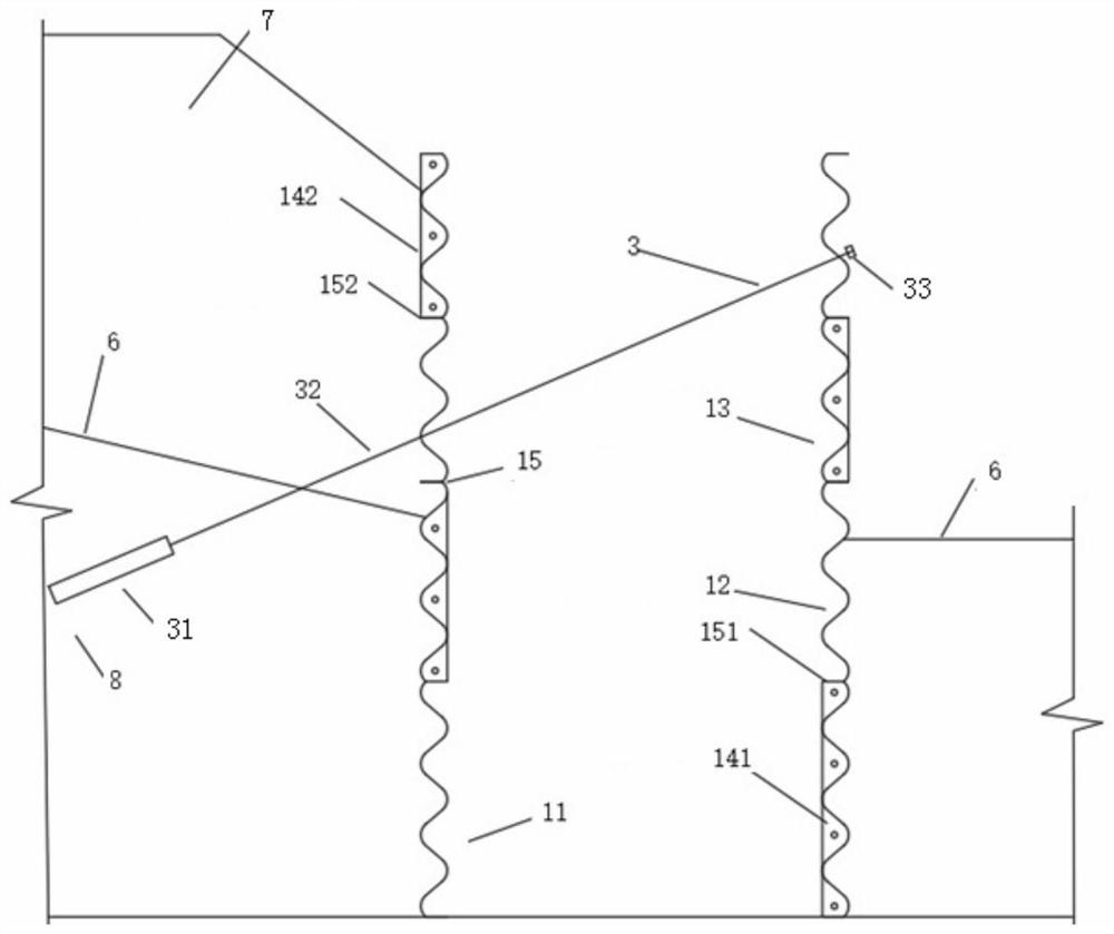 High-fill side slope assembly type slope protection device and construction method thereof