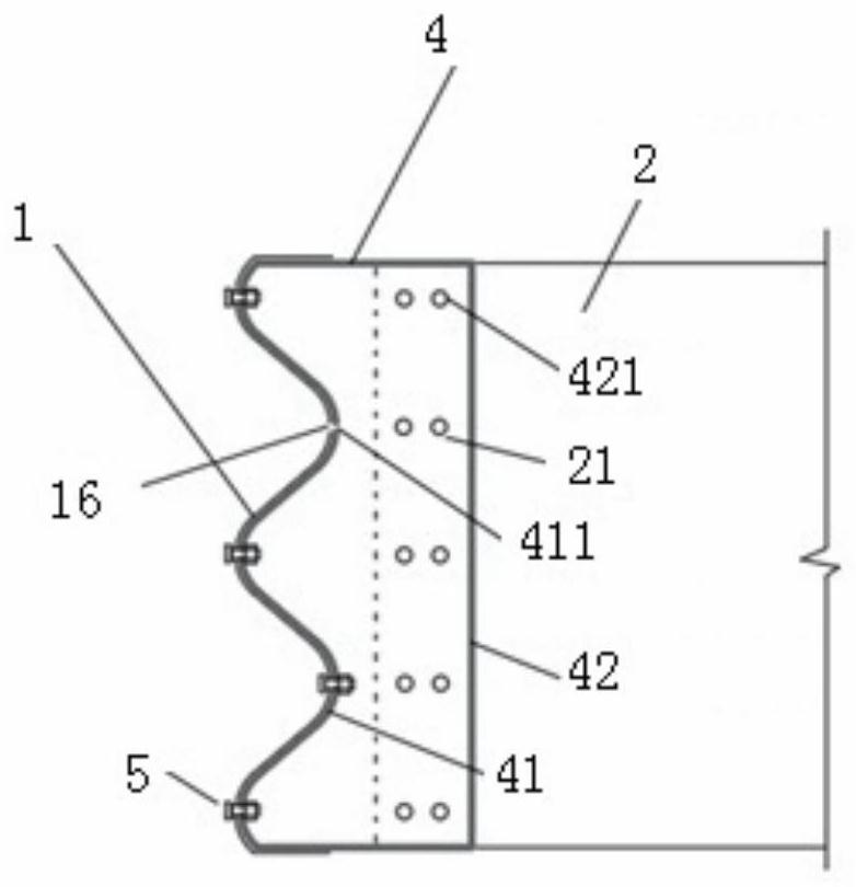 High-fill side slope assembly type slope protection device and construction method thereof