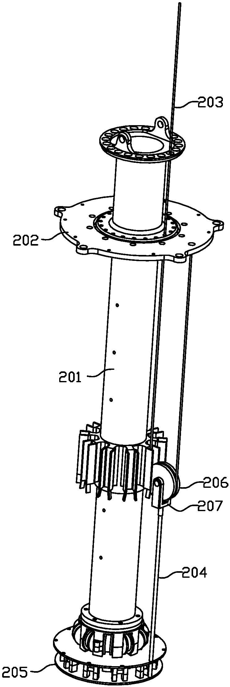 Driving device and rope-driven robot