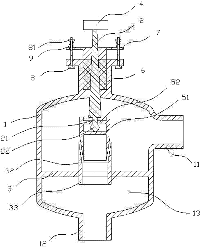 Self-compensating vacuum valve