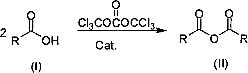 Method for preparing symmetrical acid anhydride