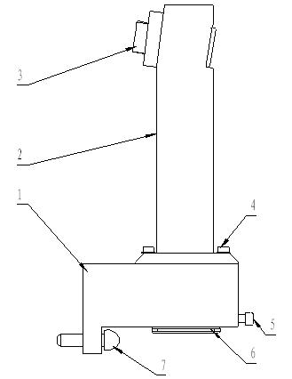 Automobile front axle steering angle infrared measuring apparatus