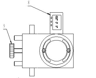 Automobile front axle steering angle infrared measuring apparatus