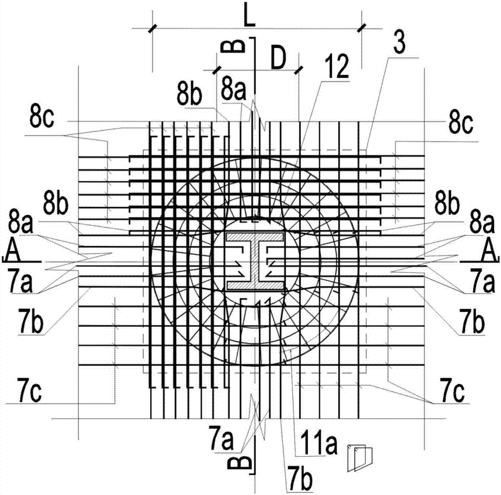 Plate-column structure node of profile steel column and column cap prefabricated component and construction method thereof