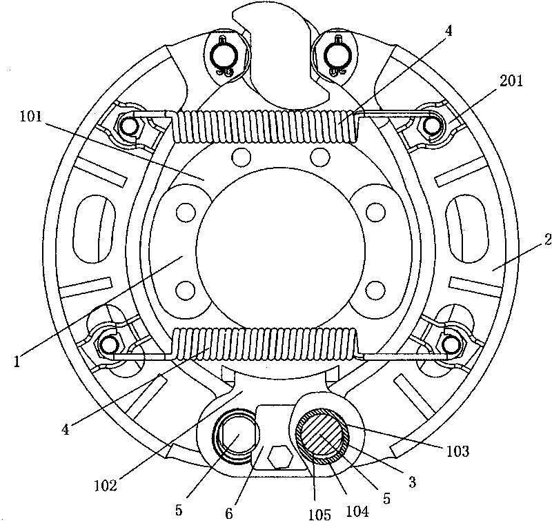 Improved brake bottom plate of drum brake