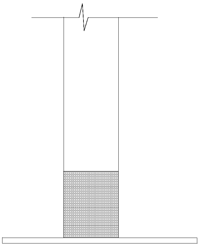 Novel by-stage construction carbon fiber confined concrete laminated column