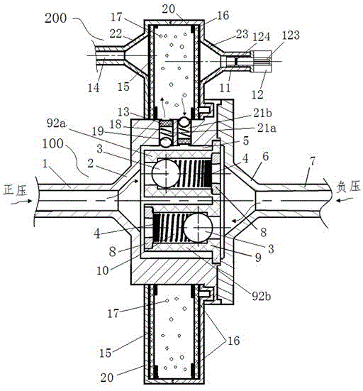 Bidirectional valve device of automobile fuel system