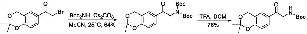 Method for synthesizing vilanterol intermediate from tert-butyl carbamate