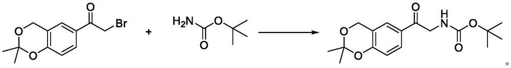 Method for synthesizing vilanterol intermediate from tert-butyl carbamate