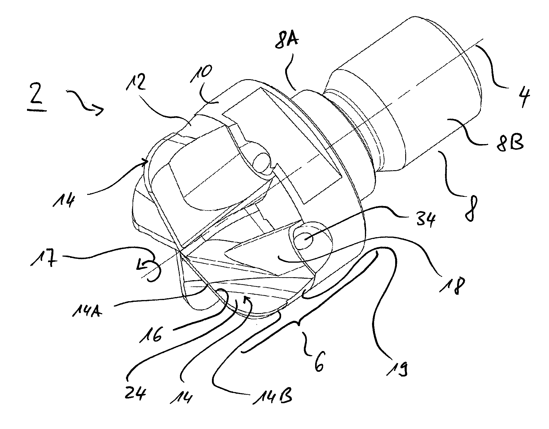 Milling cutter, especially a round-head milling cutter