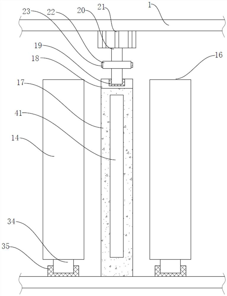 Double-winding arm and film pre-stretching unit