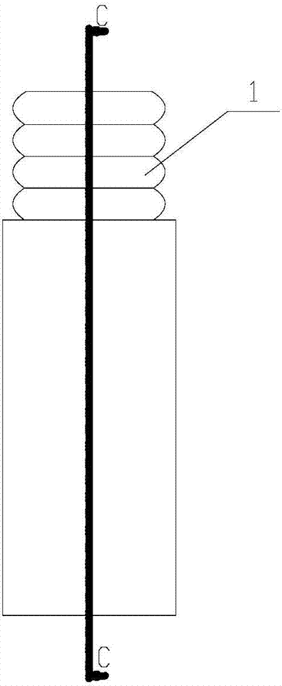 Alternately released double slow release coating multi-functional small-bore artificial blood vessel and preparation method thereof