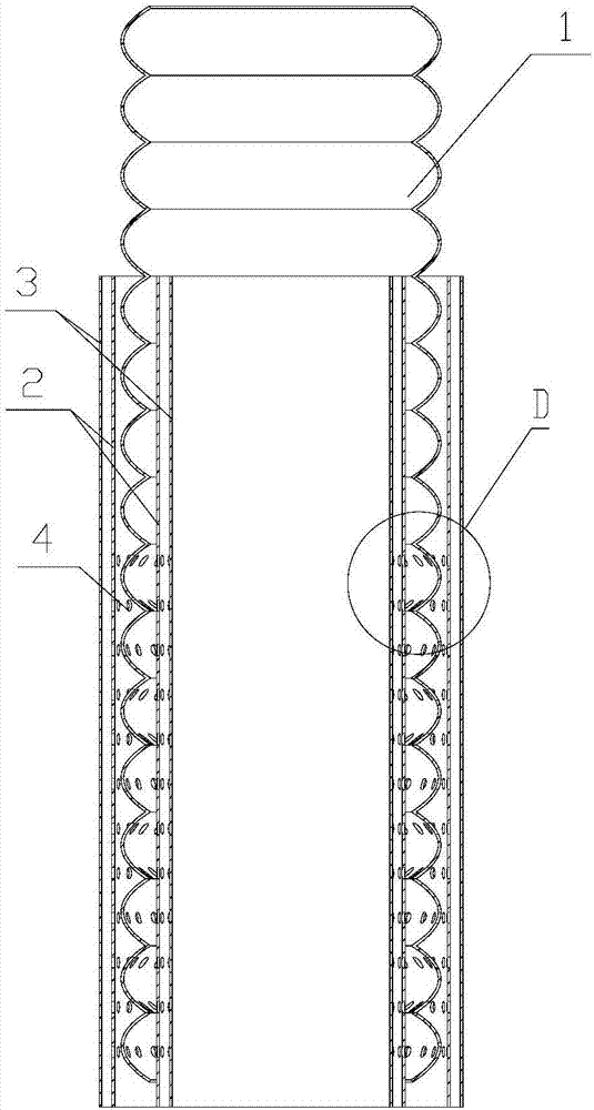 Alternately released double slow release coating multi-functional small-bore artificial blood vessel and preparation method thereof