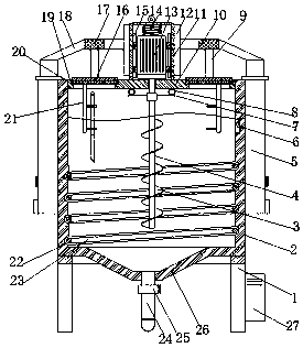 Cleaning device for obstetric nursing instrument