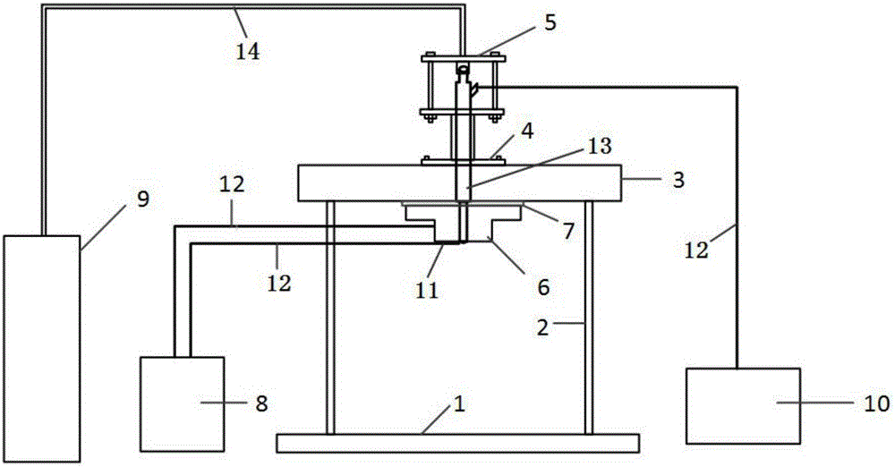 Carbon deposit generation test platform for direct-injection oil injector in automobile engine cylinder