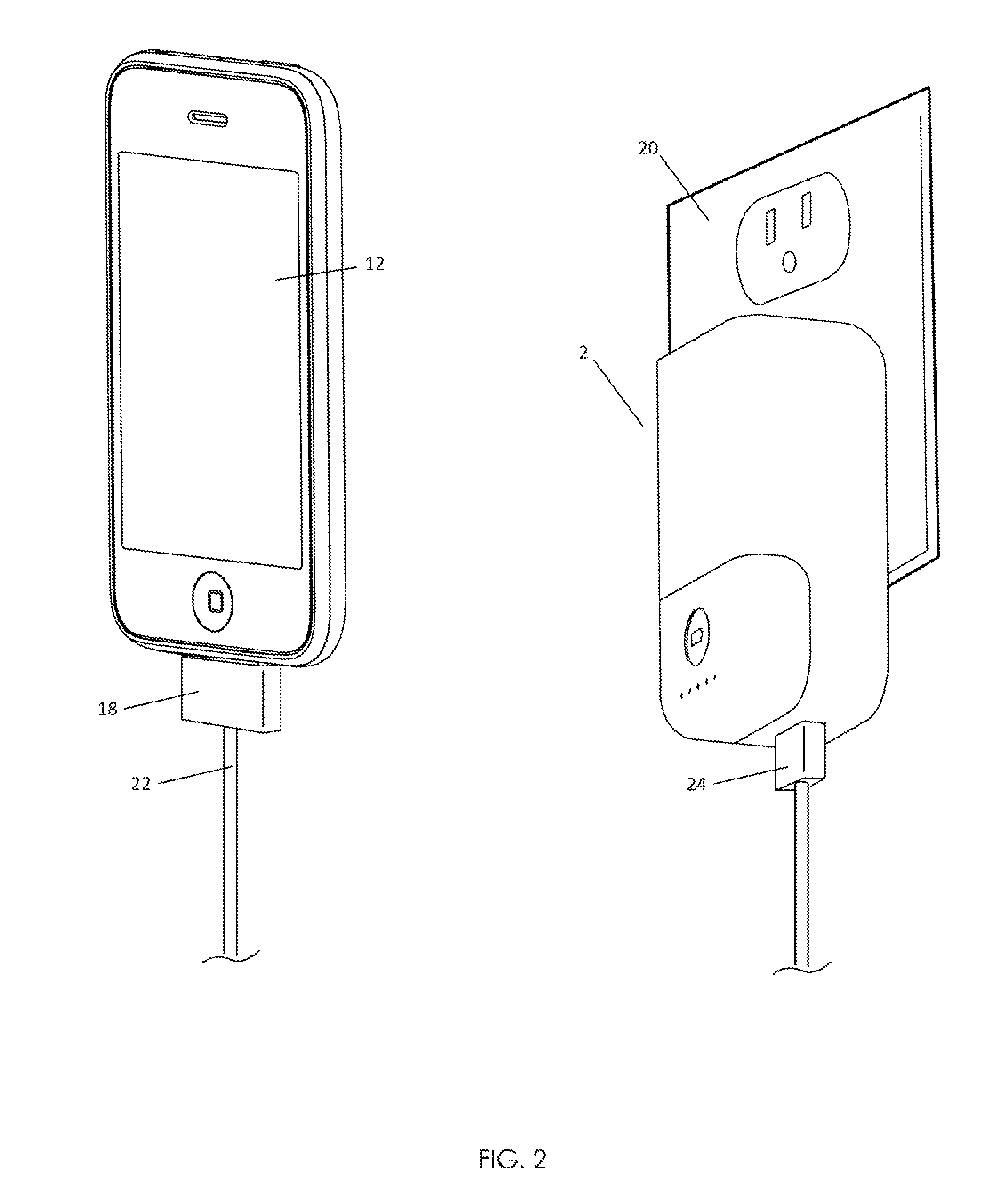 Multiple interface device charger with removable battery pack