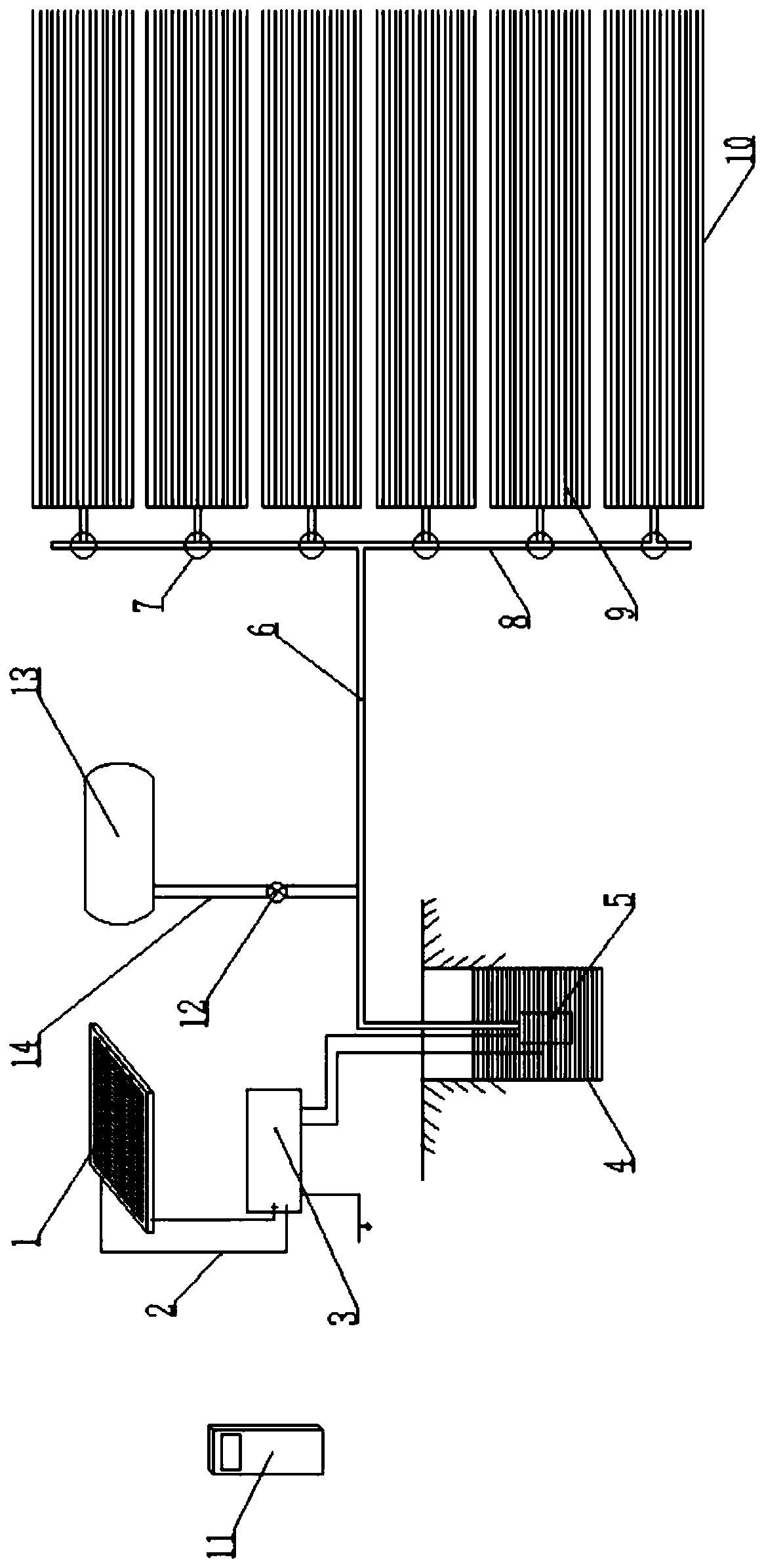 Solar intelligent dripping irrigation grassland improvement method