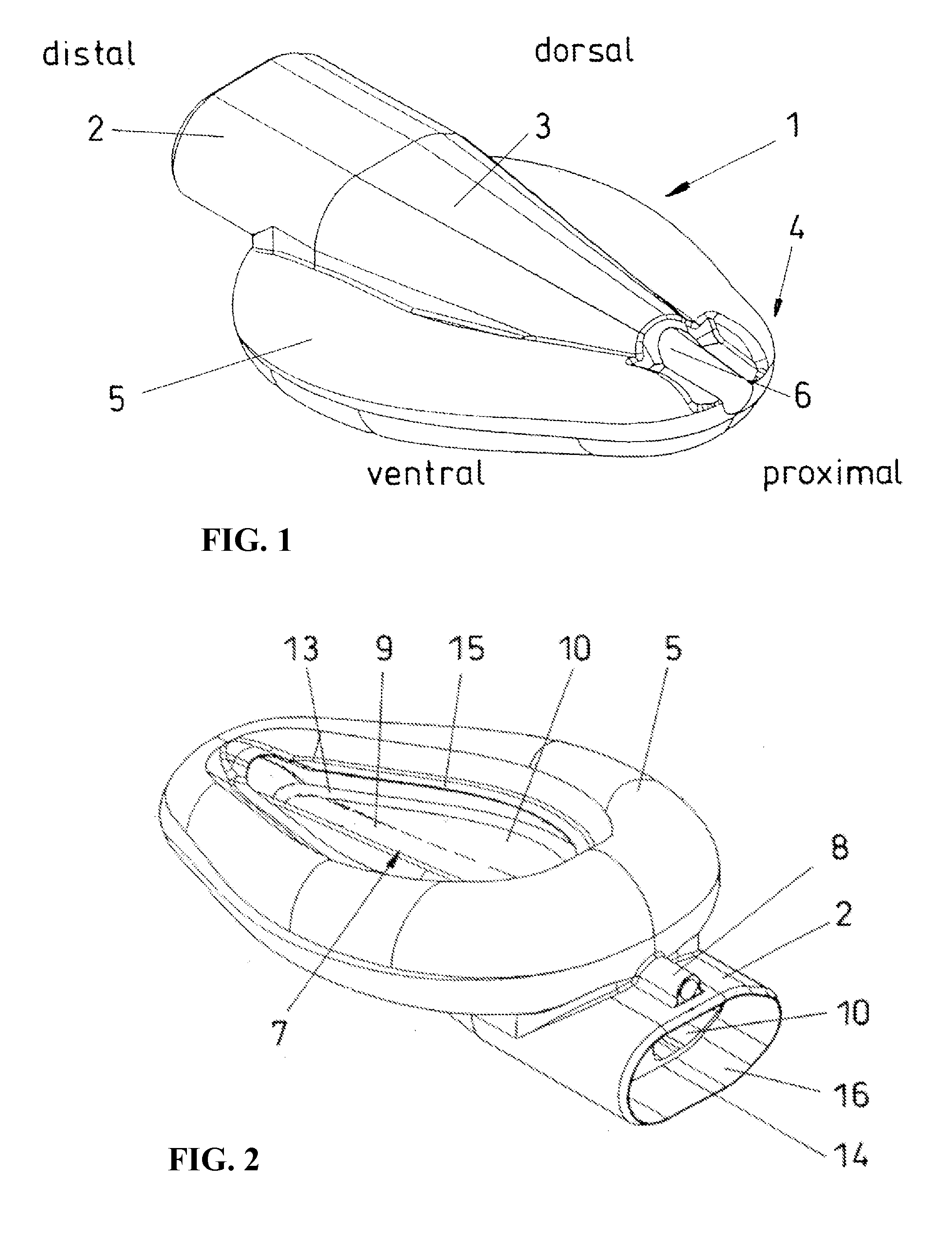 Larynx mask having a connector