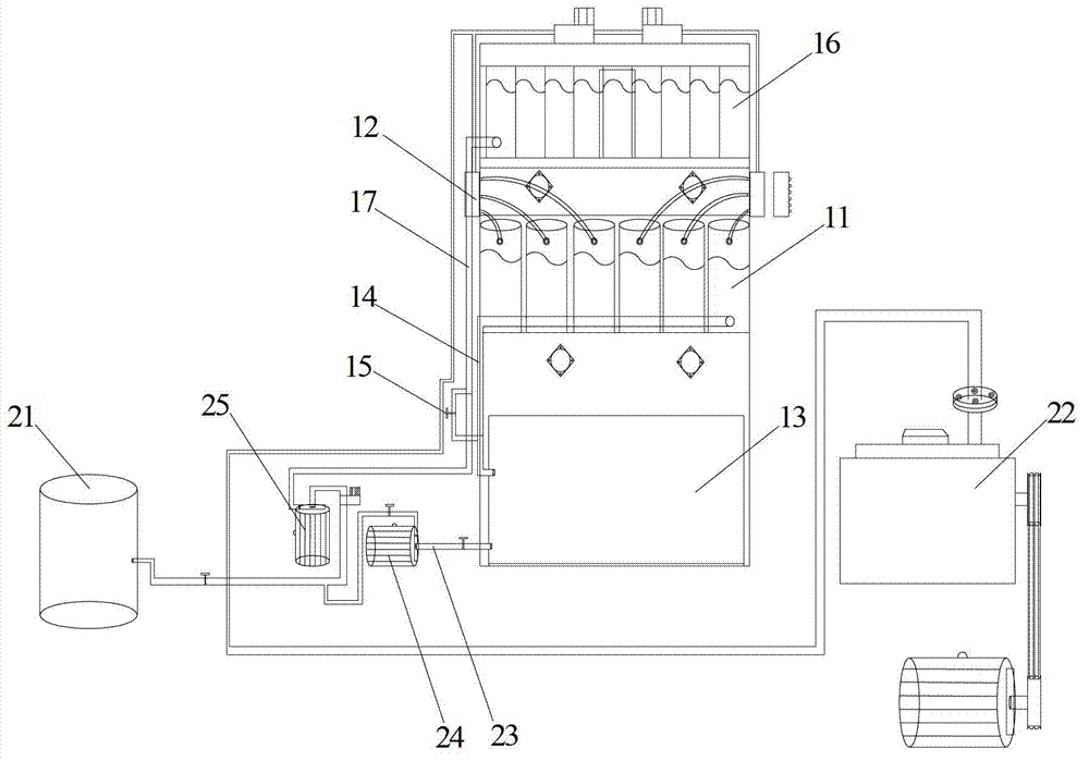 Acid adding machine and acid adding system