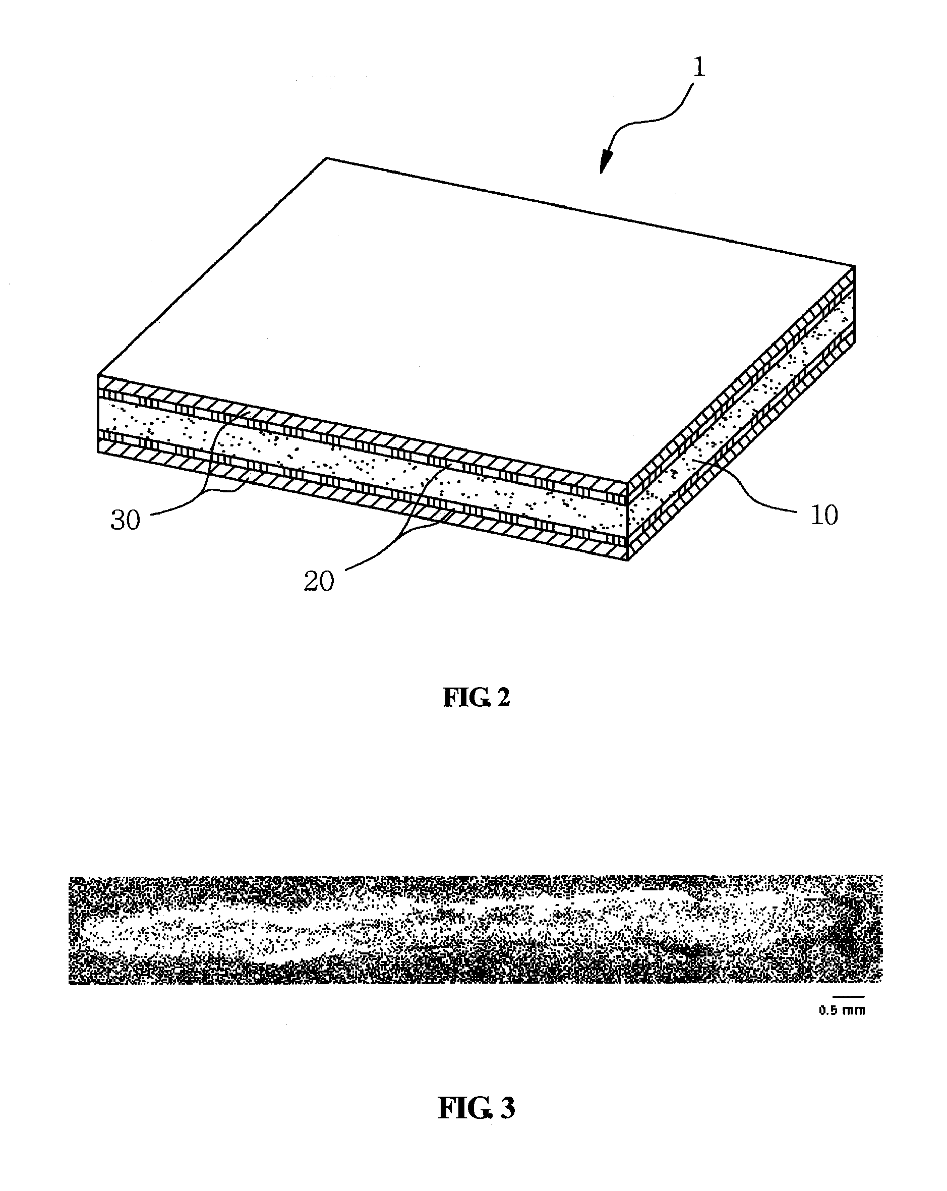 Thermoplastic Compound Plate-Shaped Material, Method for Manufacturing and Articles Manufactured Using the Same