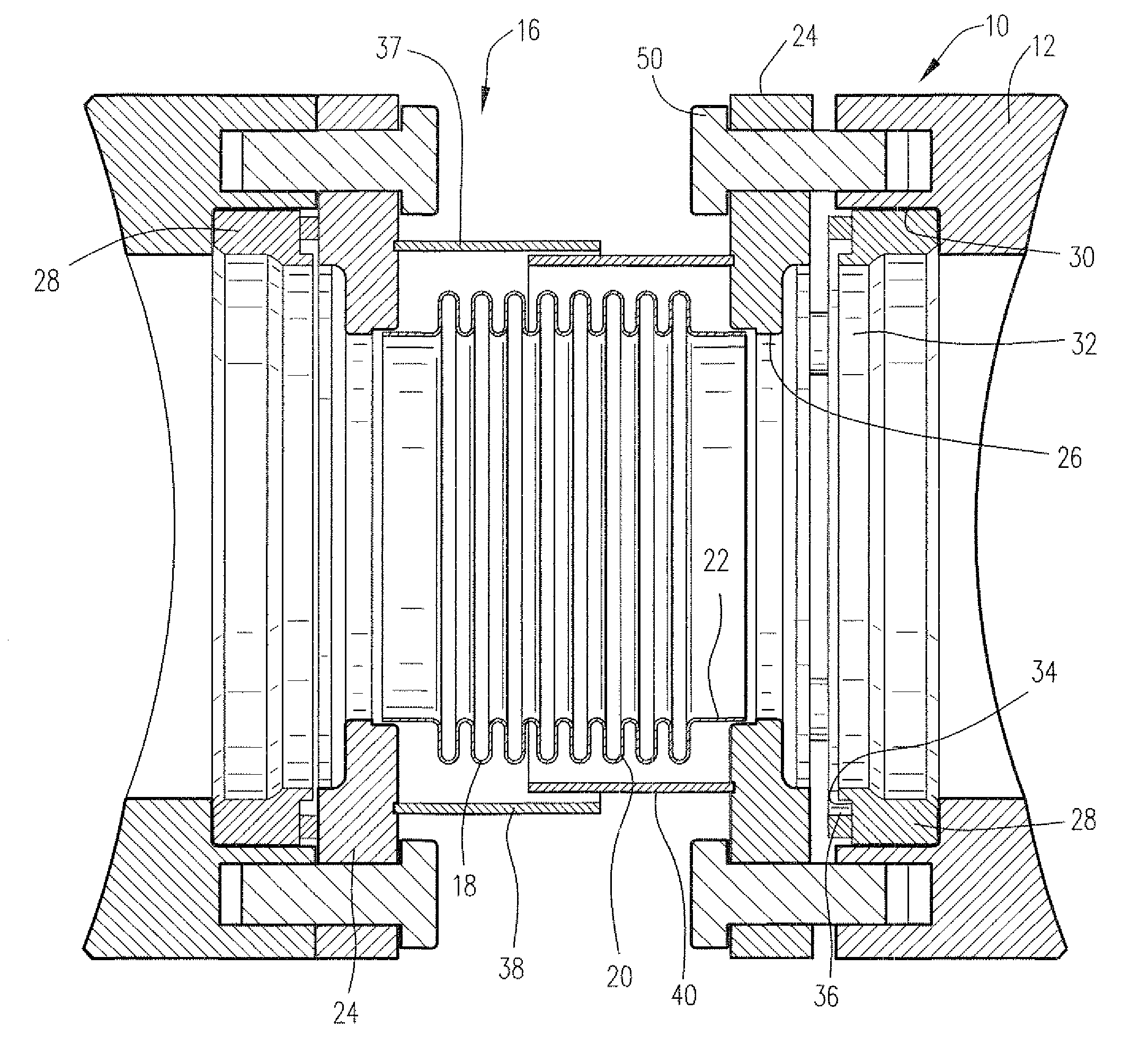 Crossfire tube assembly for gas turbines