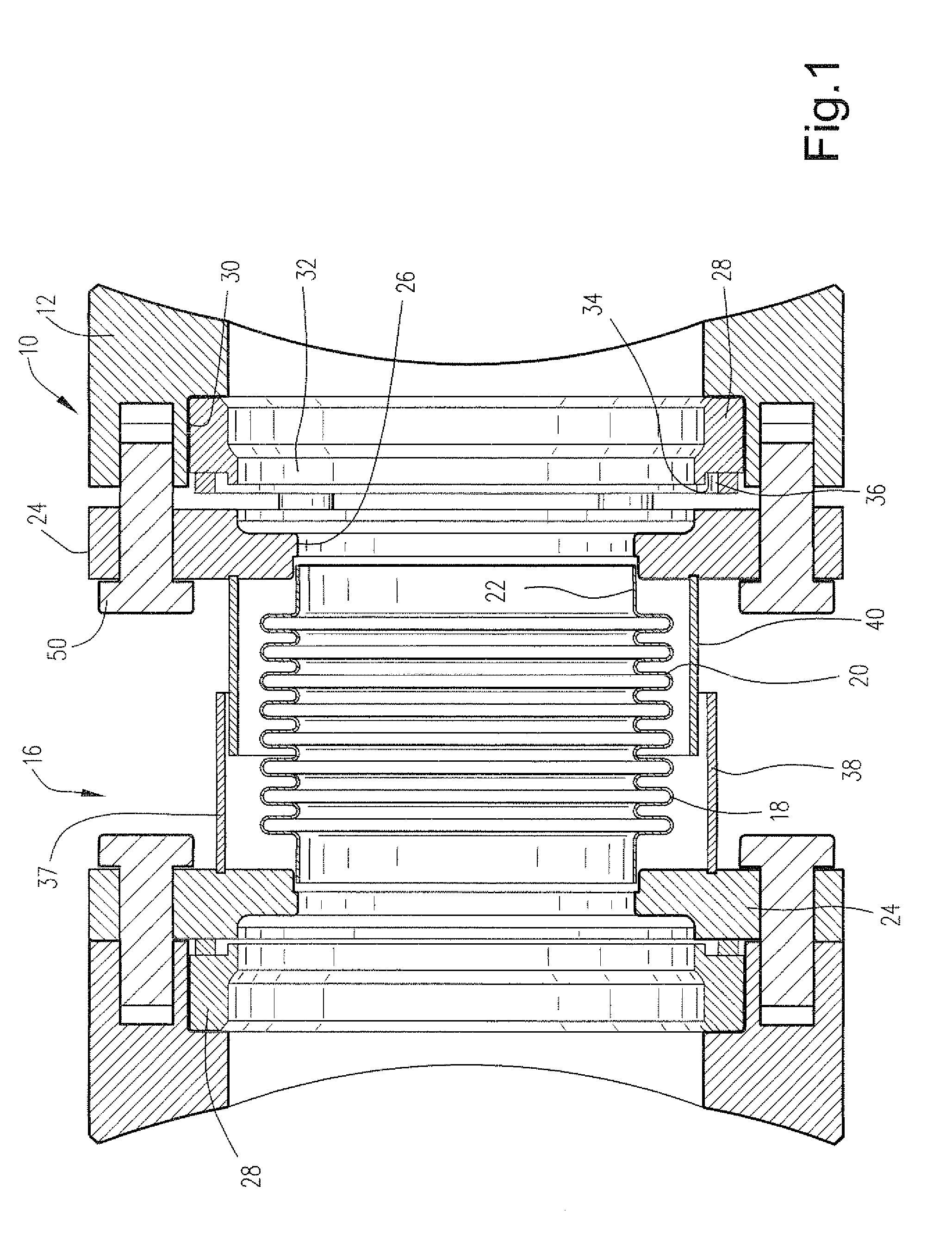 Crossfire tube assembly for gas turbines